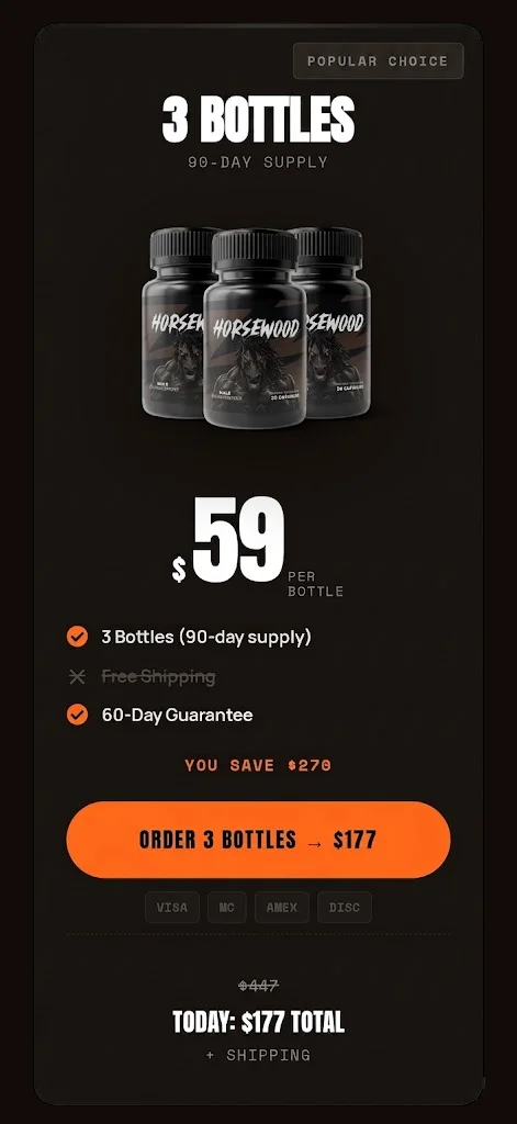 Horsewood™ 3 bottles pricing